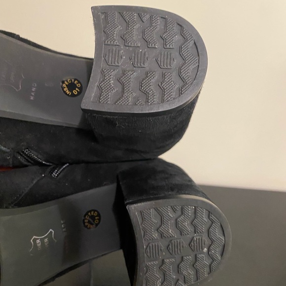 Sacha London Suede Leather Ankle Boots on Black - Picture 4 of 11